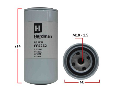 FF4262（VOLOVO 8193841  P550372 FF5272 BF7644   WK962/7  PSC79  LFF3584  FCD2051 FC7102）