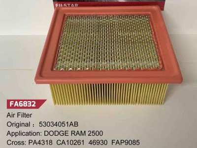 FA6832(53034051AB   DODGE RAM 2500   PA4318  CA10261  46930  FAP9085)